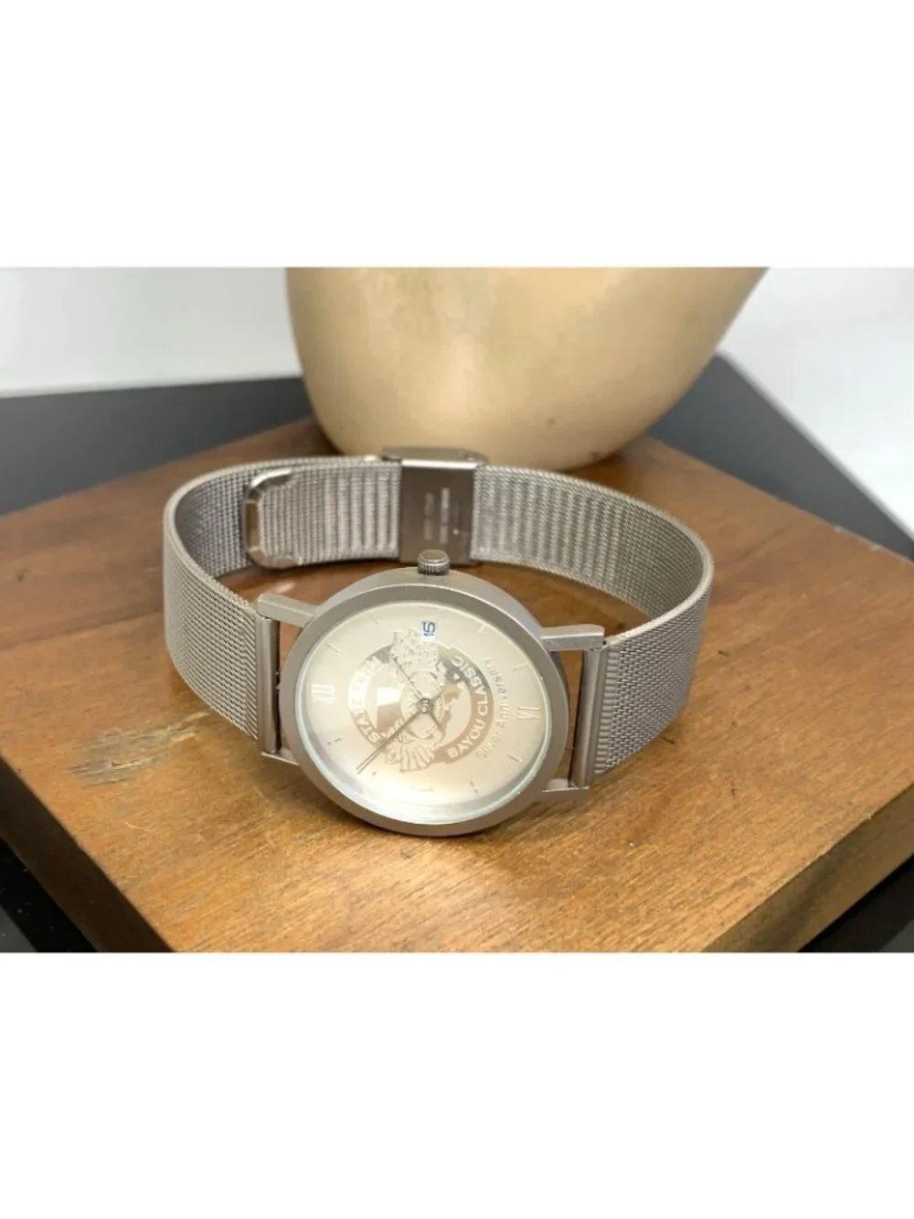 State Farm Bayou Classic Silver Anniversary Vintage 1998 Watch Quartz Steel 33mm